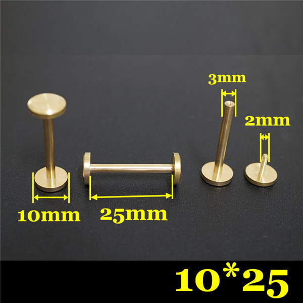 FF10325 Flat Head Chicago Screw Posts 10x3x25mm 100pcs/Bag