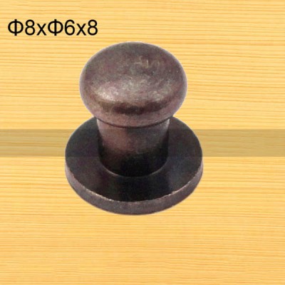 FR108 Monk Head Screws For Leather 8x6x8mm 100pcs/Bag