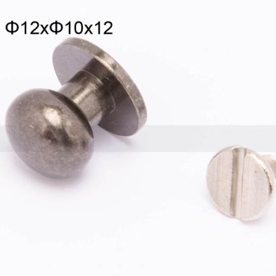 FR130 Nipple-Head Monk Screws 12x10x12mm 500pcs/Bag