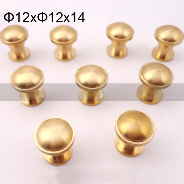 FR133 Knob Nipple-Head Monk Screws 12x12x14mm 500pcs/Bag