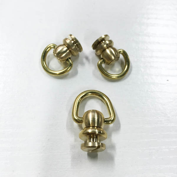 FR603 Monk Head Screws With Ring Belt Loop Rotating 12xM3x28mm 100pcs/bag