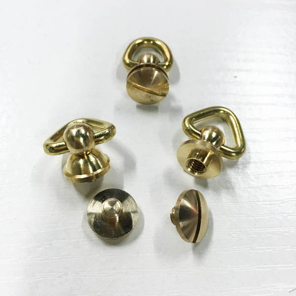 FR605 Monk Head Screws With Ring Belt Loop Rotating 12xM5x26mm 100pcs/bag