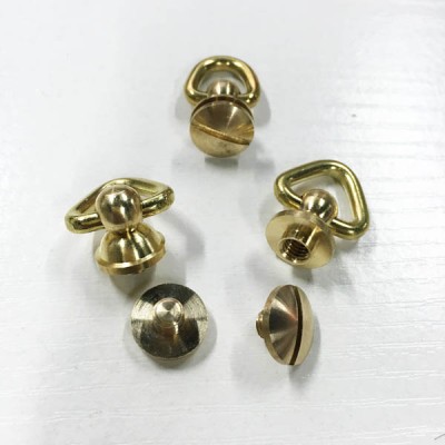 FR605 Monk Head Screws With Ring Belt Loop Rotating 12xM5x26mm 100pcs/bag