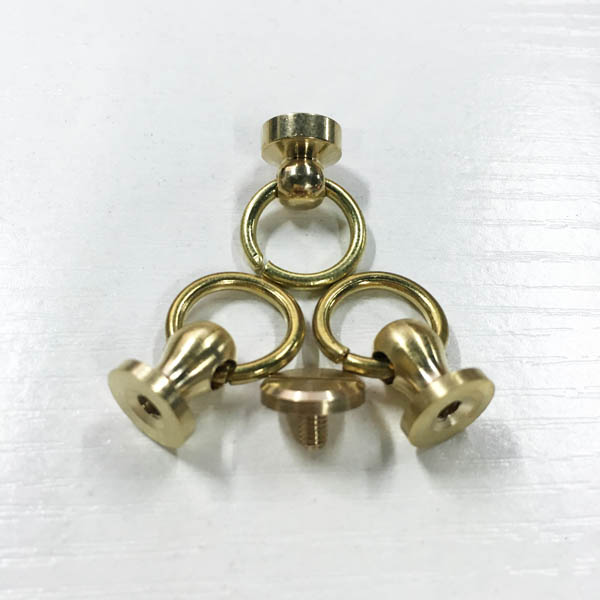 FR607 Monk Head Screws With Ring Belt Loop Rotating 9.5x7x11mm 100pcs/bag