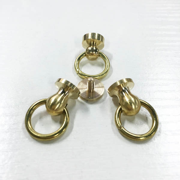 FR607 Monk Head Screws With Ring Belt Loop Rotating 9.5x7x11mm 100pcs/bag