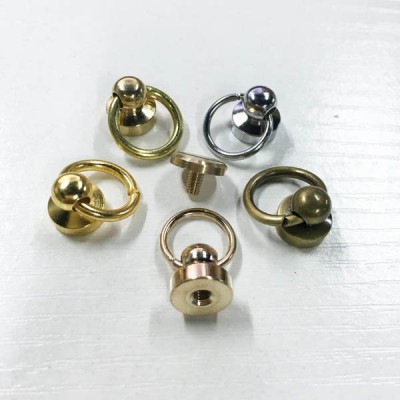 FR608 Monk Head Screws With Ring Belt Loop Rotating 9.5x6.5x9mm 100pcs/bag