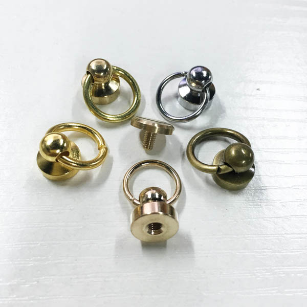 FR608 Monk Head Screws With Ring Belt Loop Rotating 9.5x6.5x9mm 100pcs/bag