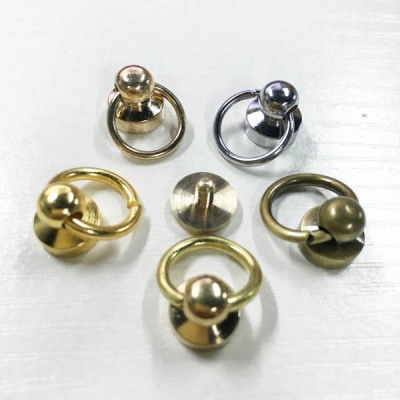 FR608 Monk Head Screws With Ring Belt Loop Rotating 9.5x6.5x9mm 100pcs/bag