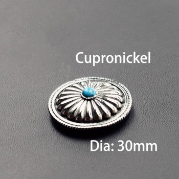 NA043 Turquoise Conchos 30mm