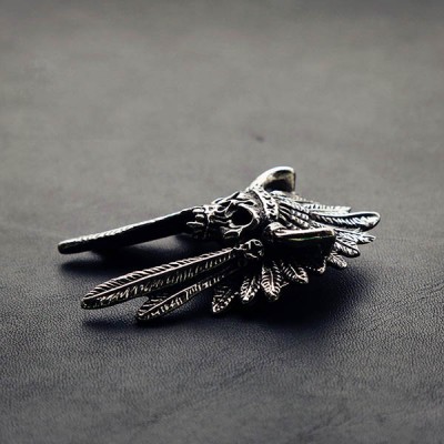 NA055 Chief of Indian Skull 58x37mm