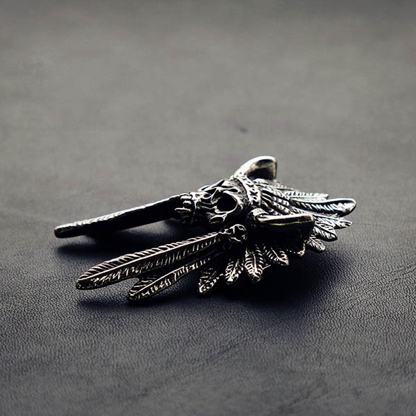 NA055 Chief of Indian Skull 58x37mm