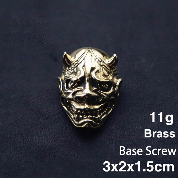 NA068 Japanese Ghost Face Prajna Conchos 30x20mm