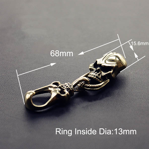 NA089 Double Skull Conchos 68x15.6mm