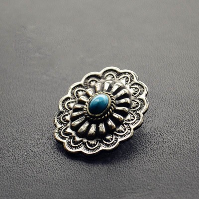 NA090 Turquoise Conchos 33.5x27.5mm