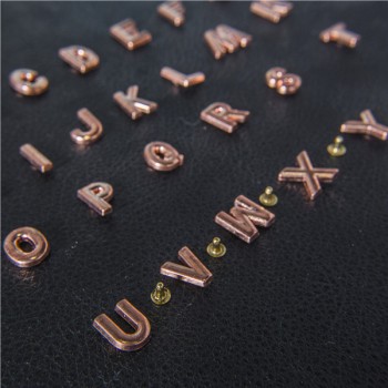B001 Zinc Alloy Letter  Rivets 11mm in Height A to Z 26pcs/bag
