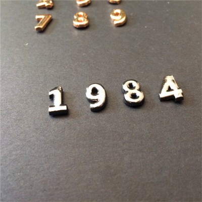 B005 Zinc Alloy Arabic Numeral Rivets 11mm in Height 0 to 9 10pcs/bag
