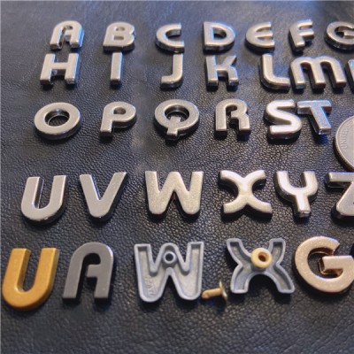 B006 New Design 6 Color for Choose , Zinc Alloy Letter  Rivets 12.9mm in Height A to Z 26pcs/bag