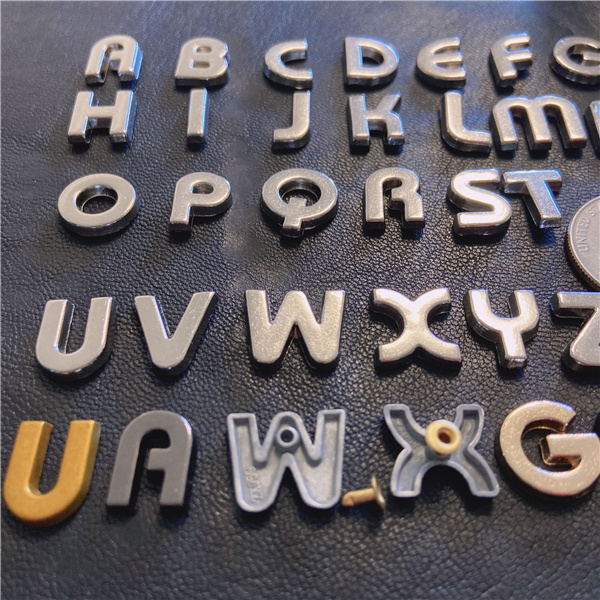 B006 New Design 6 Color for Choose , Zinc Alloy Letter  Rivets 12.9mm in Height A to Z 26pcs/bag