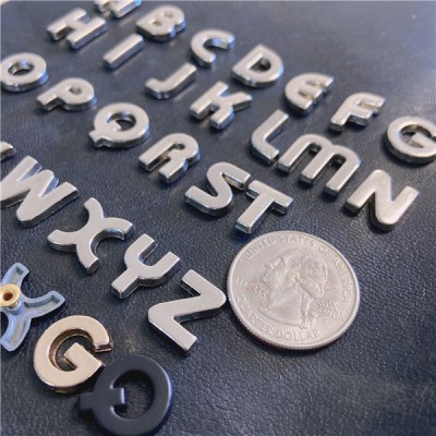 B006 New Design 6 Color for Choose , Zinc Alloy Letter  Rivets 12.9mm in Height A to Z 26pcs/bag