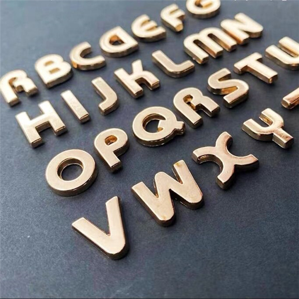 B006 New Design 6 Color for Choose , Zinc Alloy Letter  Rivets 12.9mm in Height A to Z 26pcs/bag