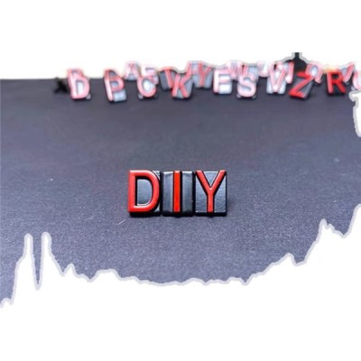 B007 Zinc Alloy Letter  Rivets 11mm in Height A to Z 26pcs/bag