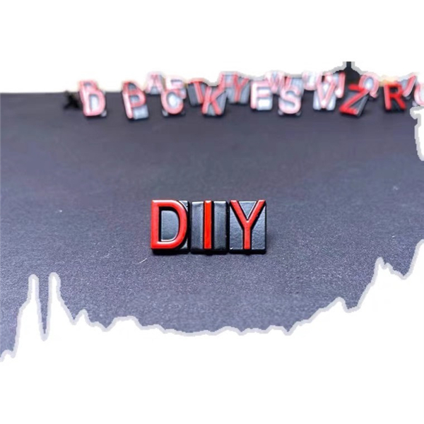 B007 Zinc Alloy Letter  Rivets 11mm in Height A to Z 26pcs/bag