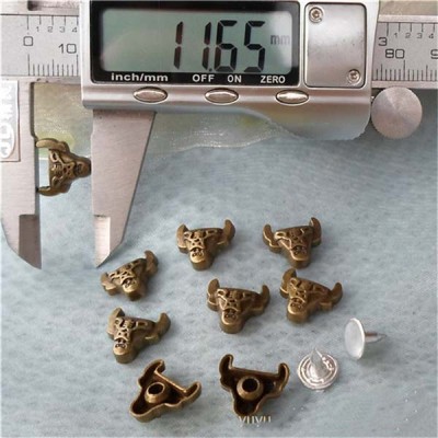 K105 Cow Alloy Rivets 11.6x12mm 100pcs/bag