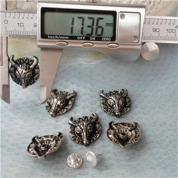 K106 Cow Alloy Rivets 17x20mm 100pcs/bag