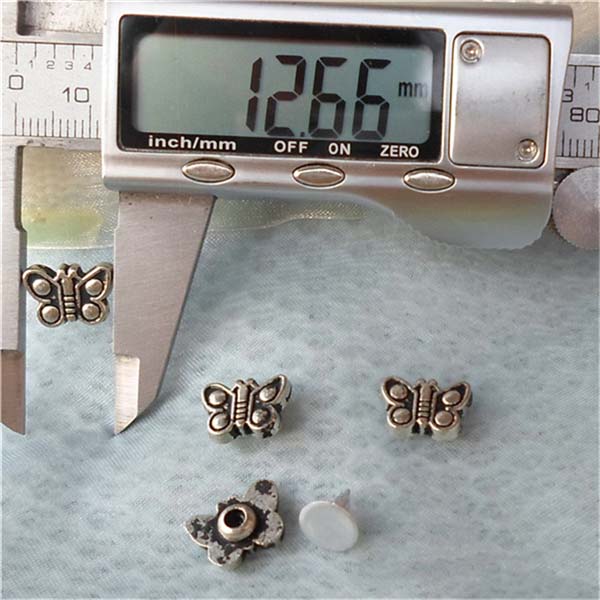 K107 Butterfly Alloy Rivets 9x13mm 100pcs/bag