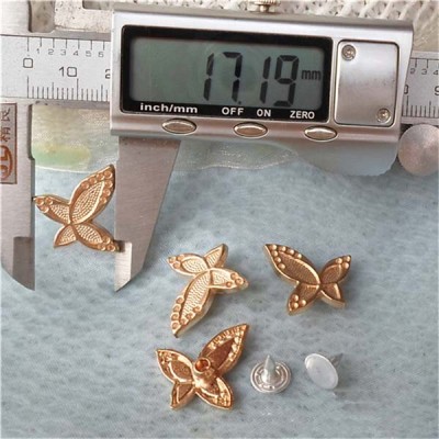 K108 Butterfly Alloy Rivets 17x19mm 100pcs/bag