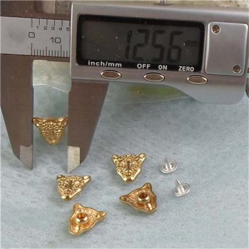 K113 Leopard Alloy Rivets 12.5x12.5mm 100pcs/bag