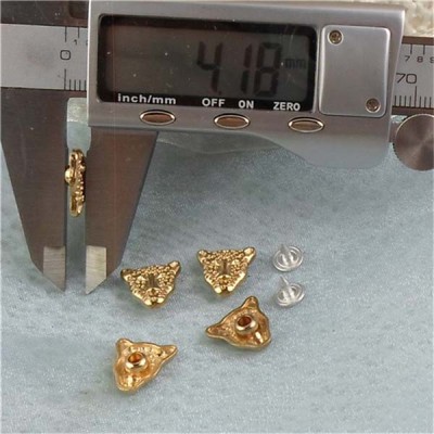 K113 Leopard Alloy Rivets 12.5x12.5mm 100pcs/bag