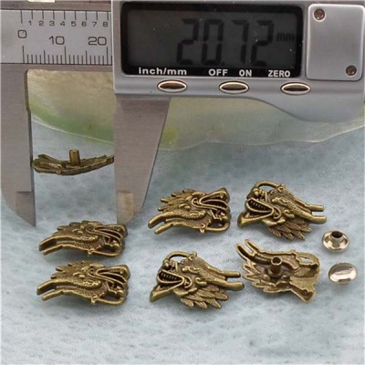 K122 Dragon Alloy Rivets 20x14mm 100pcs/bag