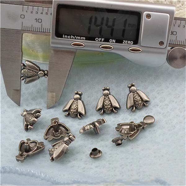 XK195 Bee Alloy Rivets 15x13.4mm 100pcs/bag