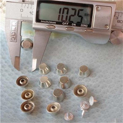 K020 Bucket Alloy Rivets 10x5mm 100pcs/bag