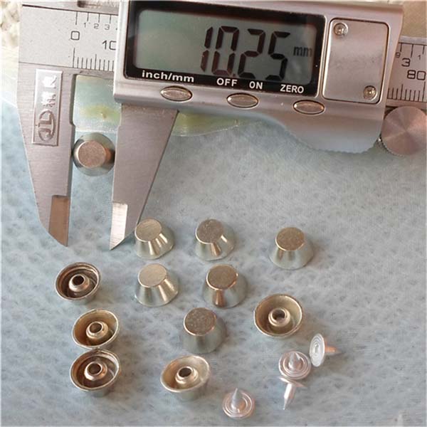 K020 Bucket Alloy Rivets 10x5mm 100pcs/bag