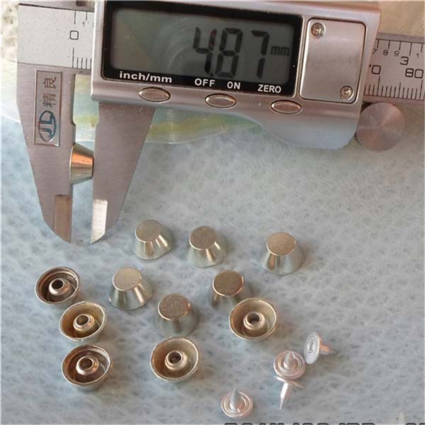 K020 Bucket Alloy Rivets 10x5mm 100pcs/bag