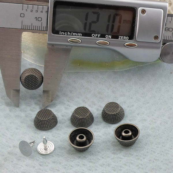 K187 Alloy Bucket Rivets For Leather 12x6mm  1000pcs/bag