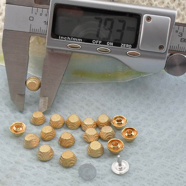 K259 Alloy Leather Bucket Rivets 8x5mm  1000pcs/bag