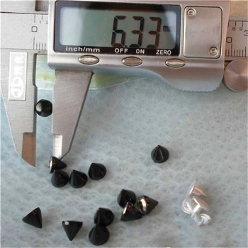 K002 Cone Alloy Rivets 6x6mm 100pcs/bag