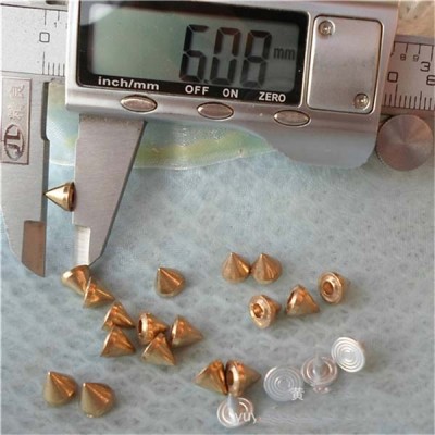 K002 Cone Alloy Rivets 6x6mm 100pcs/bag