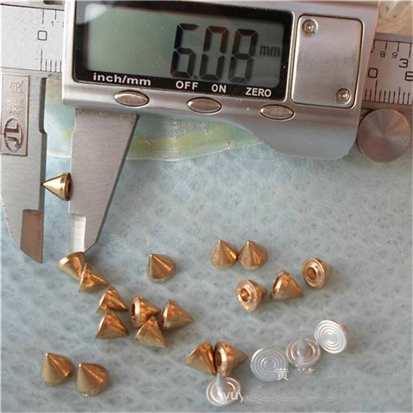 K002 Cone Alloy Rivets 6x6mm 100pcs/bag