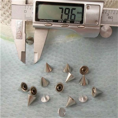 K006 Cone Alloy Rivets 8x8mm 100pcs/bag