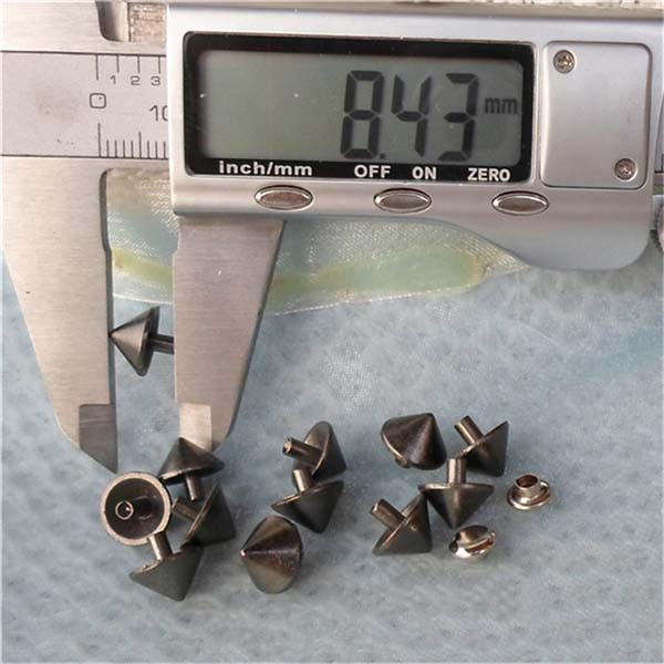 K008 Cone Alloy Rivets 9x8.5mm 100pcs/bag