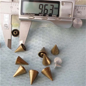 K013 Cone Alloy Rivets 10x14mm 100pcs/bag