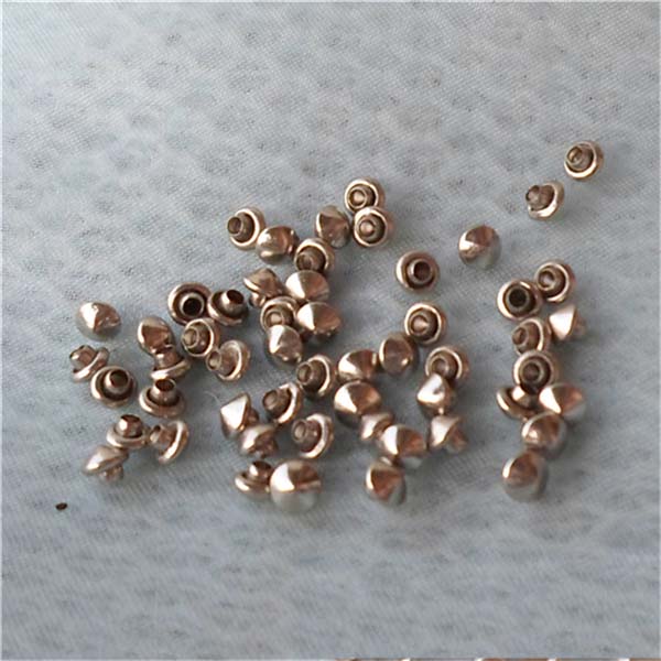 T017 Cone Rivets( iron/brass) 4x3mm 1000pcs/bag