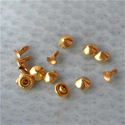 T018 Cone iron/brass rivets 5x3mm 1000pcs/bag