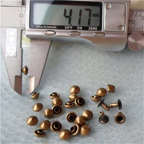 T019 Cone Rivets( iron/brass) 6x4mm 1000pcs/bag