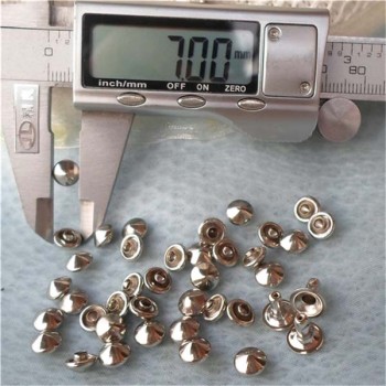 T020 Cone Rivets( iron/brass) 7x4mm 1000pcs/bag