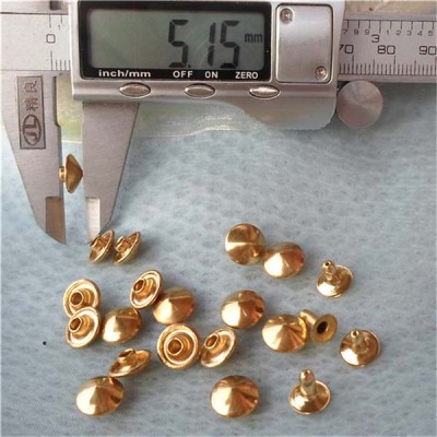 T022 Cone Rivets( iron/brass) 9.5x5mm 1000pcs/bag